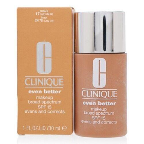 CS Clinique/even Better Makeup Cn 78 Nutty 1.0 Oz