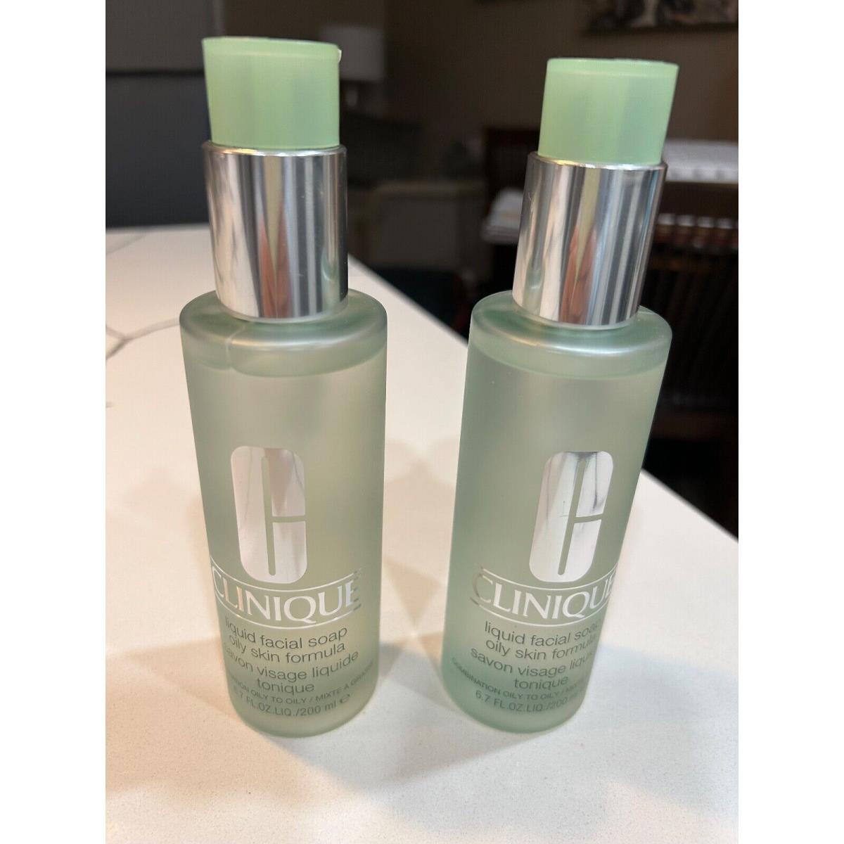 Clinique Lot of 2 Cliniqiue Liquid Fqacial Soap Oil Sk