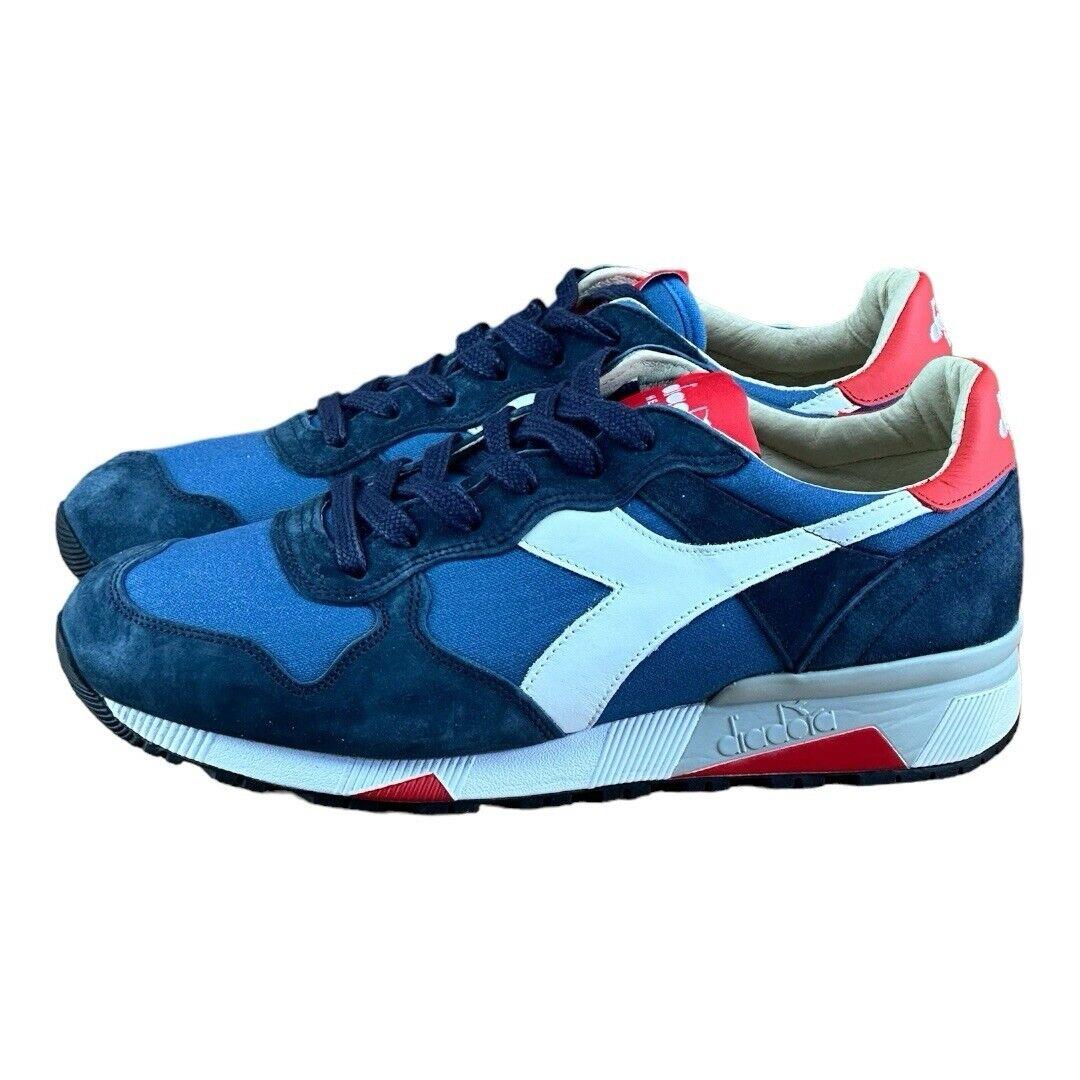 Diadora Heritage Men s Nubuck Sneakers Athletic Shoes Made In Italy Blue