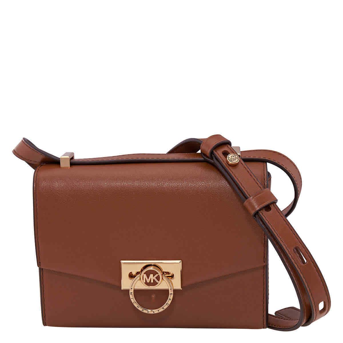 Michael Kors Hendrix Extra-small Leather Crossbody Bag - Brown 32F0G1HC0L