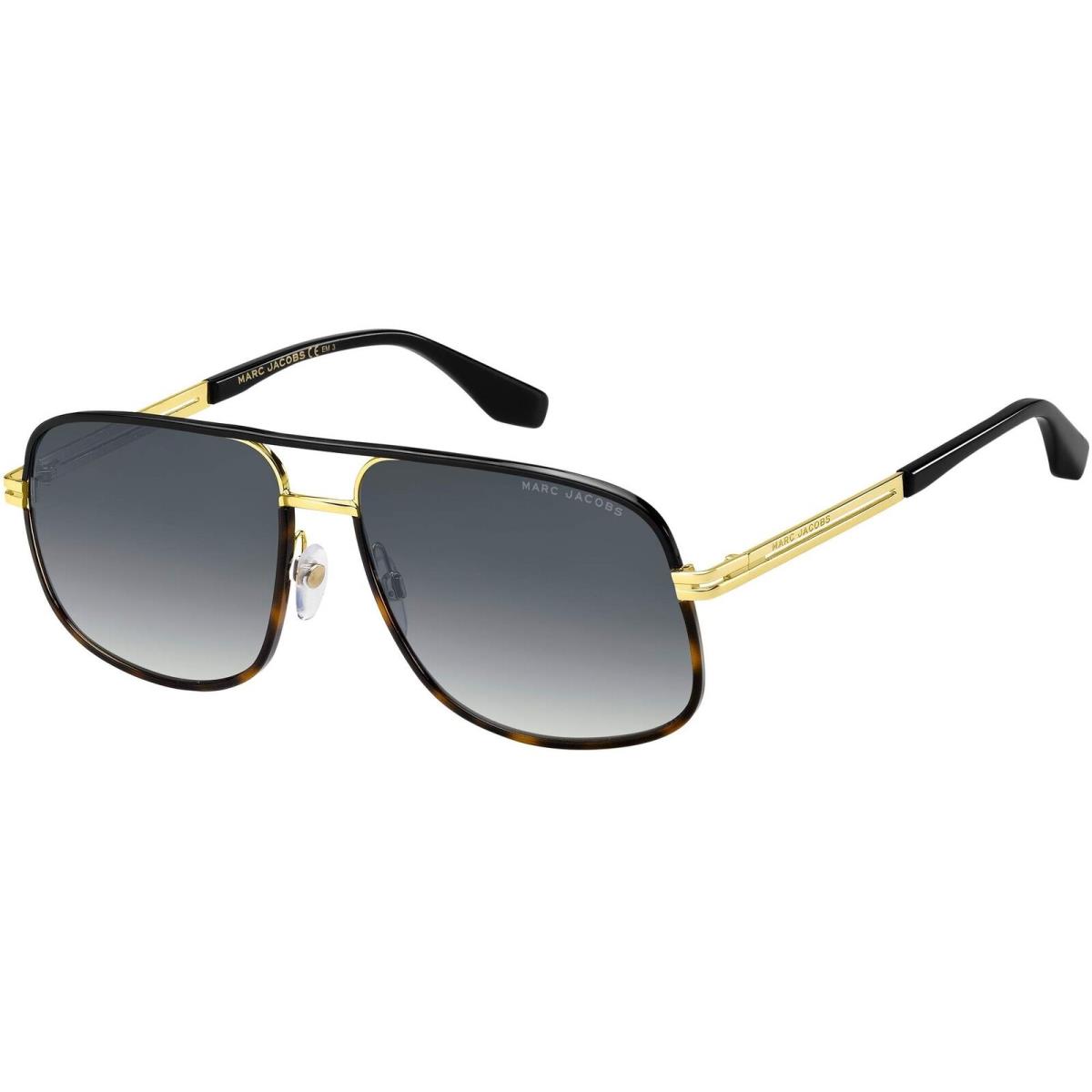 Marc Jacobs Men`s Marc 470/S Square Sunglasses Gold Havana/gray Shaded - Frame: Brown