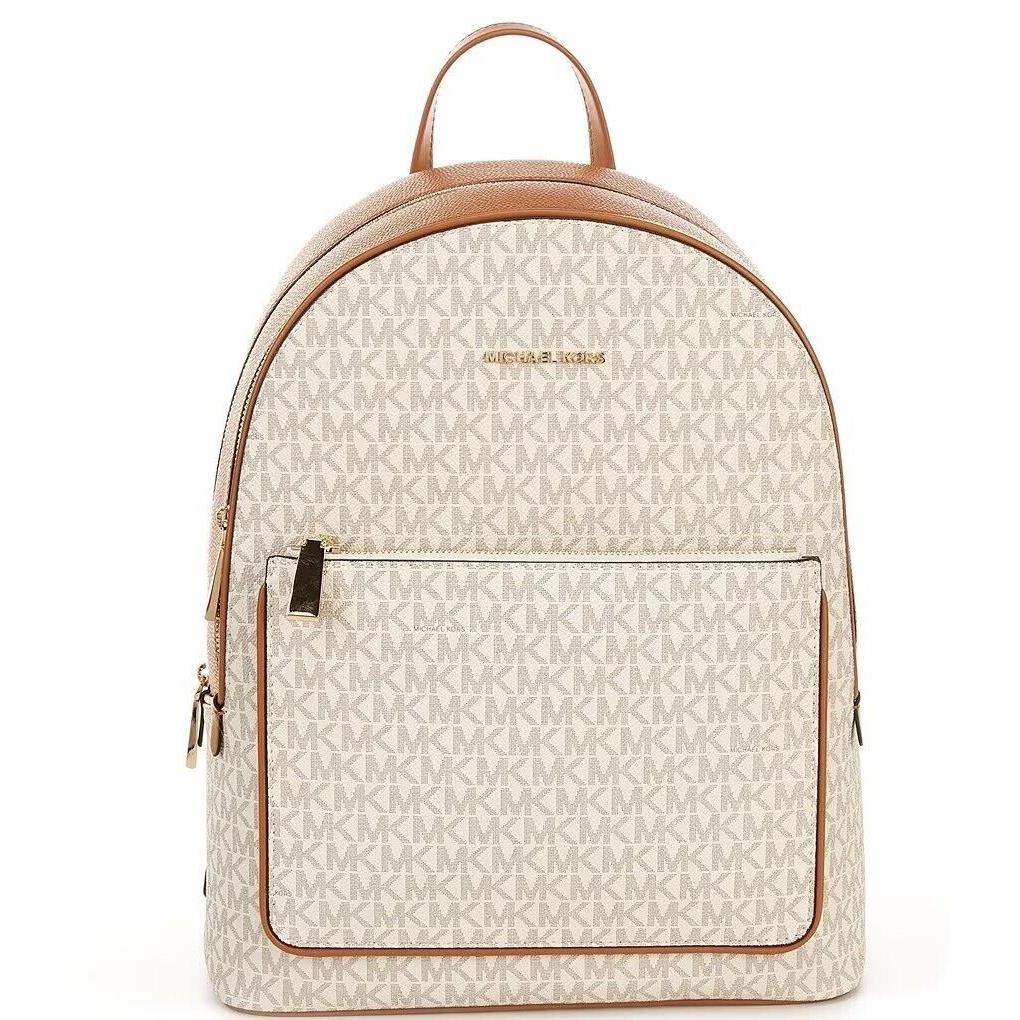 Michael Kors Adina Large Backpack Vanilla/acorn