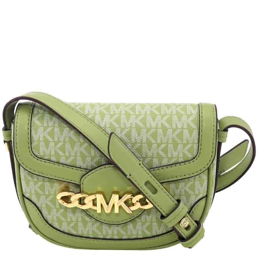 Michael Kors Hally Extra-small Signature Logo Crossbody - Light Sage