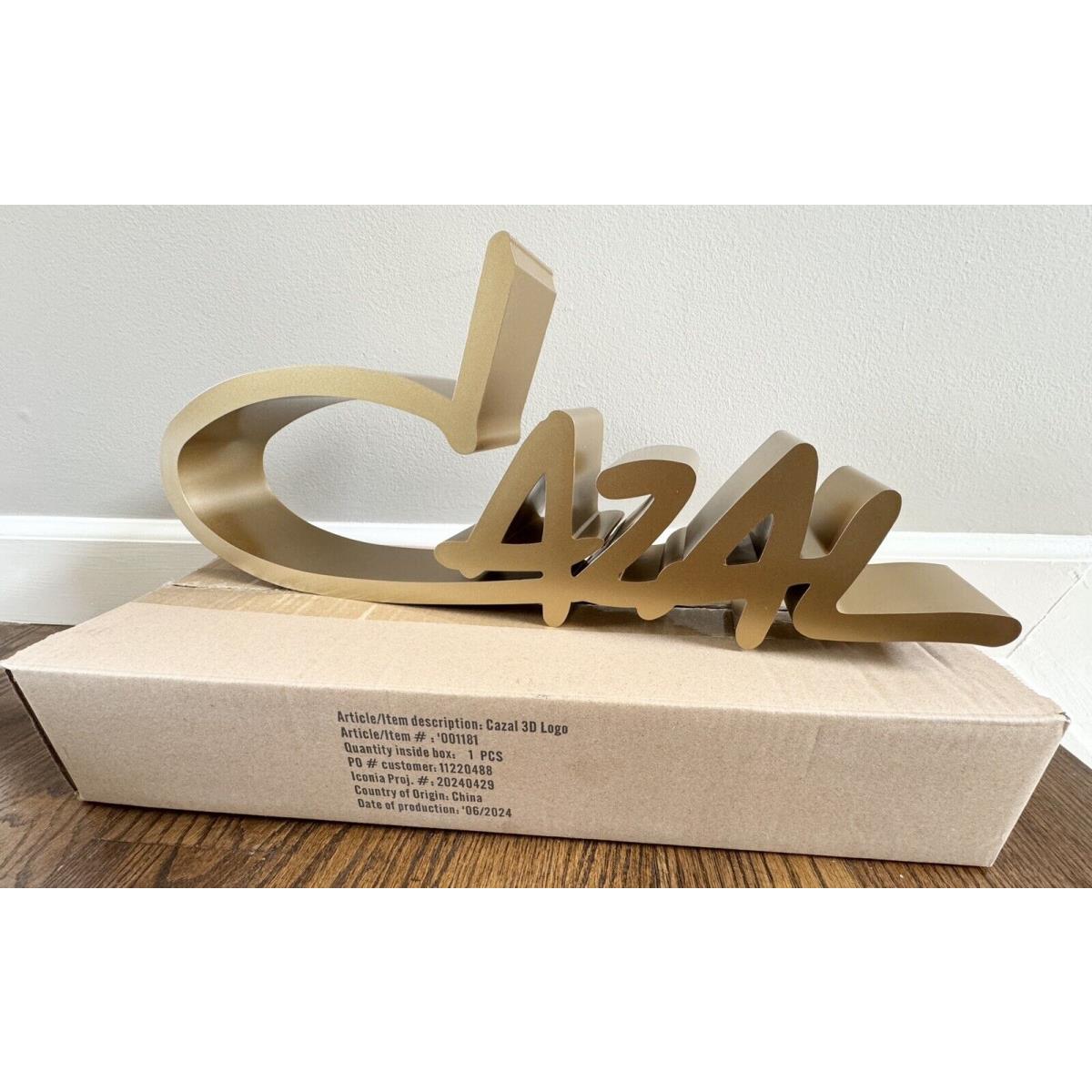 Cazal Sunglasses/eyeglasses Store 3D Logo Plastic Sign Stand Dealer