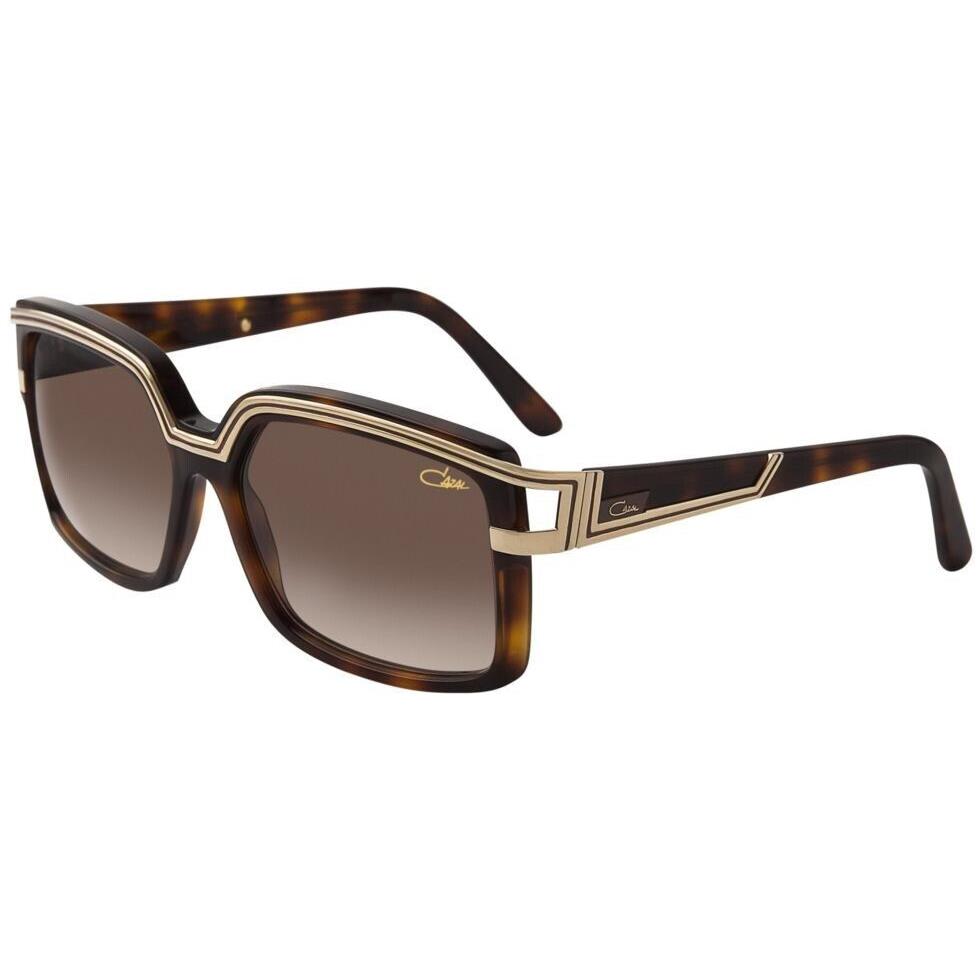 Cazal Unisex Square Sunglasses CZ8033-003 Tortoise Gold 58mm Brown Lens