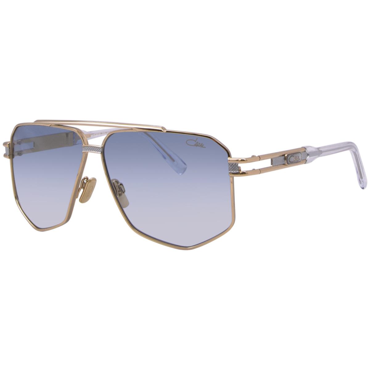 Cazal 9110 003 Sunglasses Men`s Gold/blue Gradient Pilot 62mm