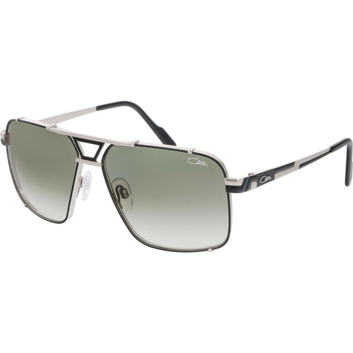 Cazal 9099 Black Silver/green Shaded 002 Sunglasses