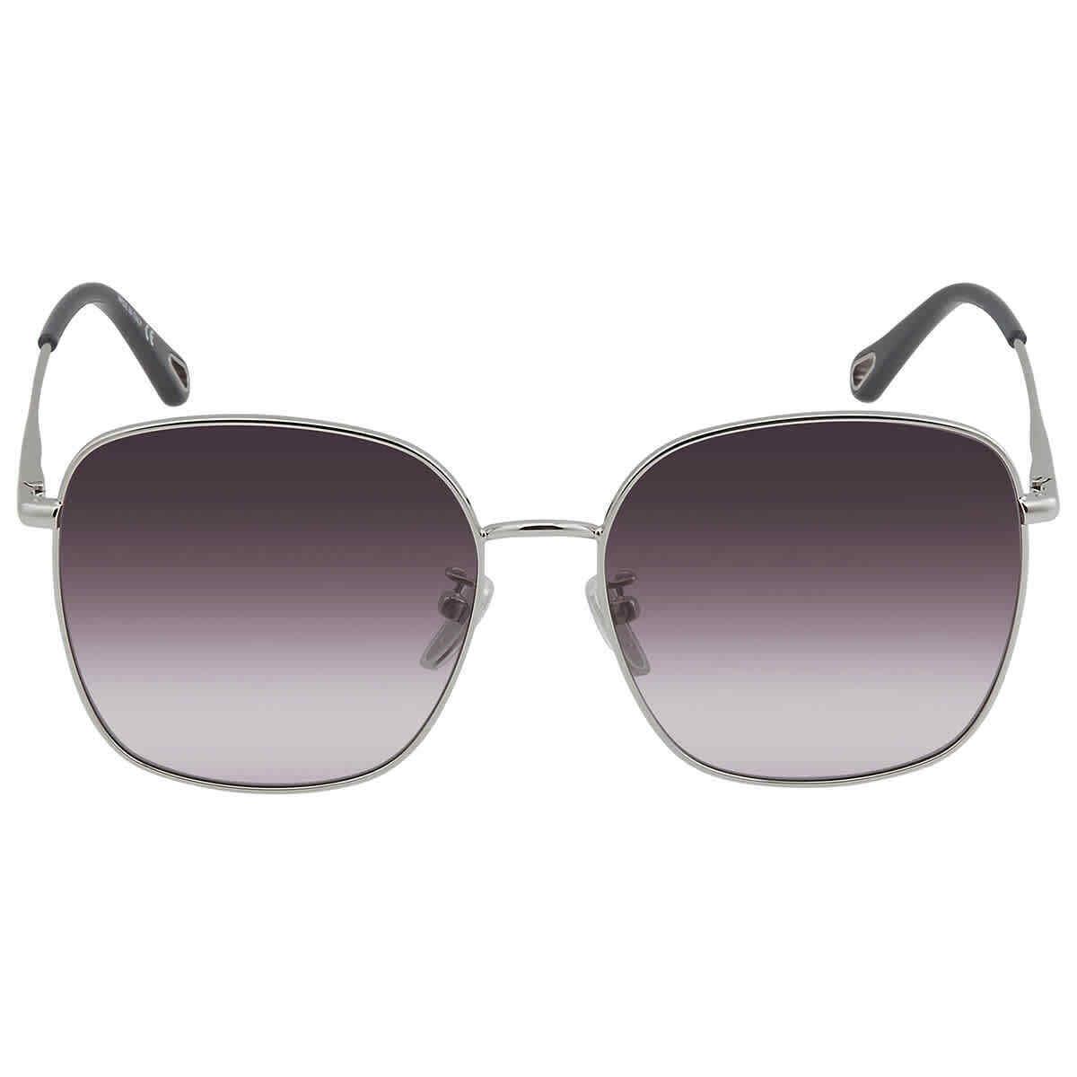 Chloe Grey Square Ladies Sunglasses CH0076SK 003 58 CH0076SK 003 58