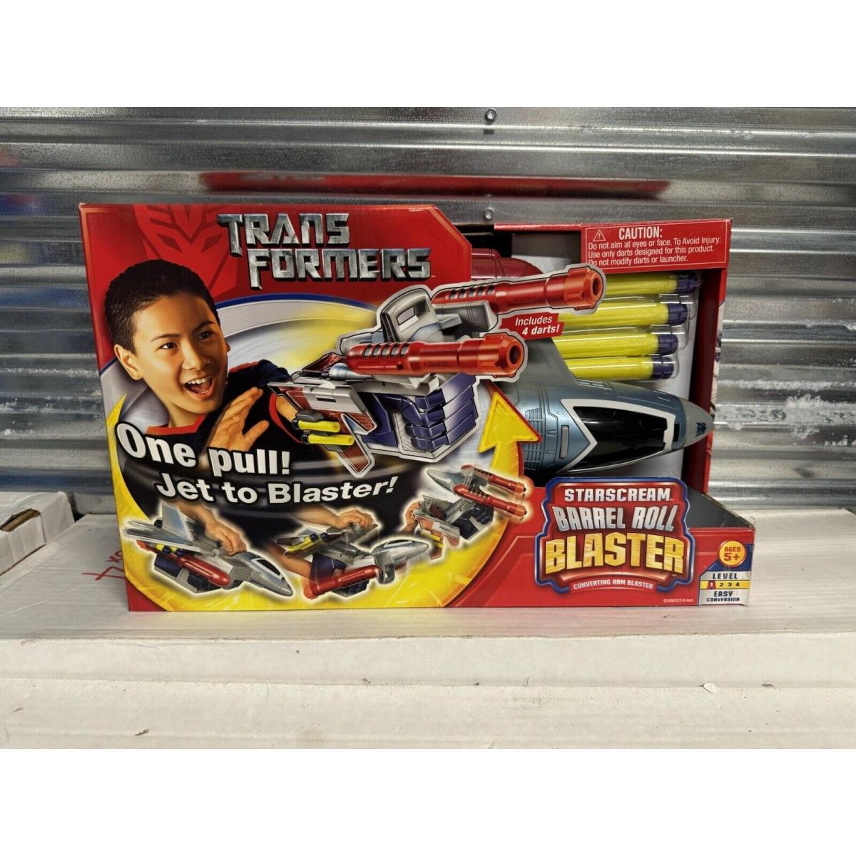 Transformers Movie 2007 Starscream Barrel Roll Blaster Plane Nerf Gun Misb