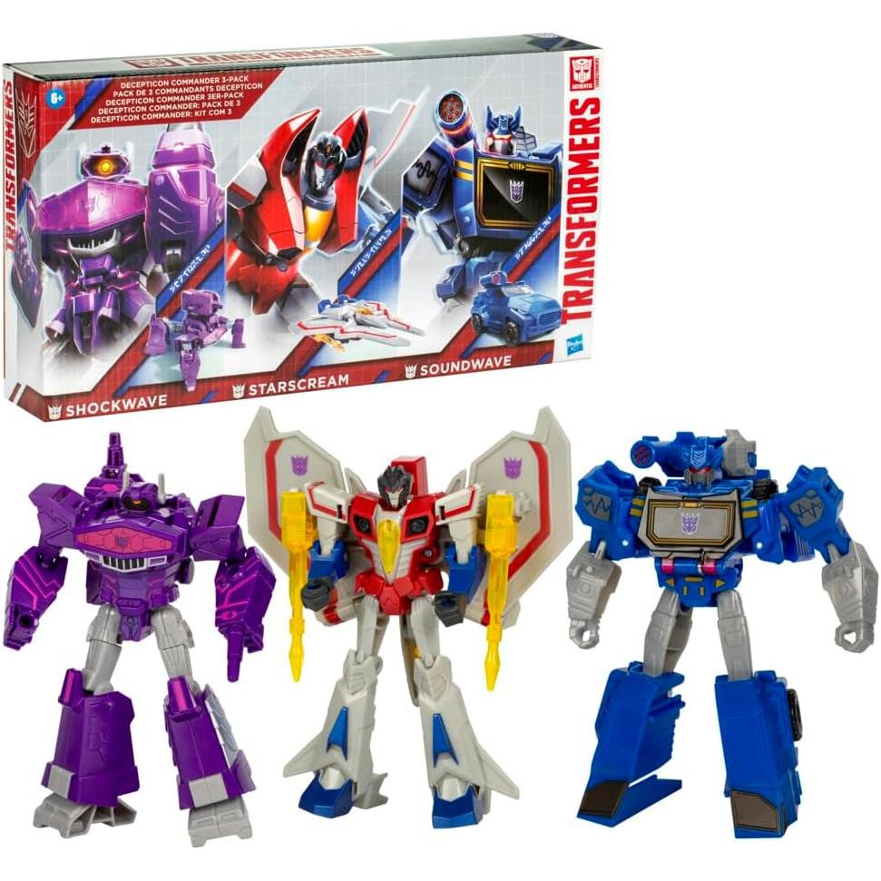 Transformers Decepticon Commander 3-Pack Figure Shockwave Starscream Soundwave