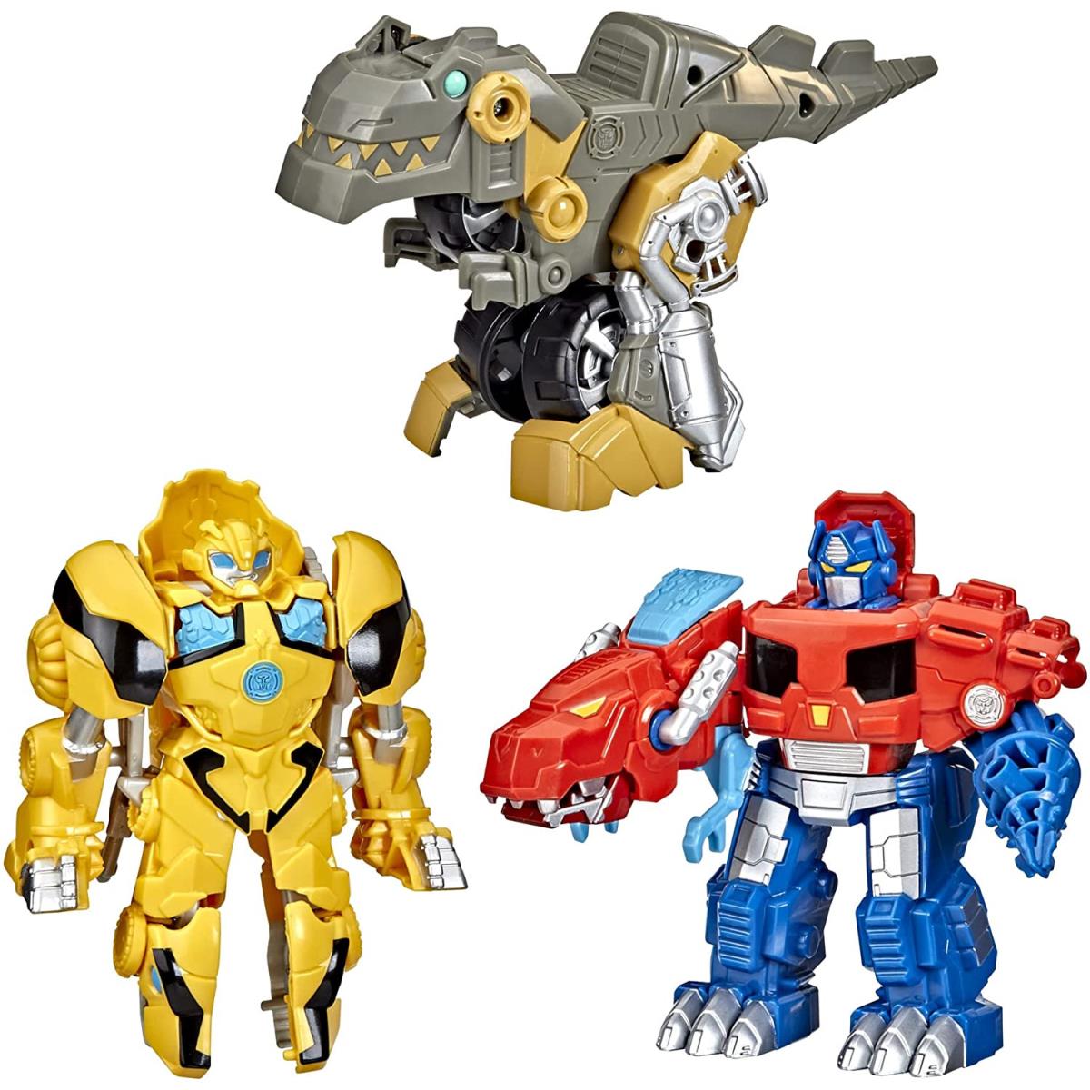 Transformers Playskool Primal Team-up 3-Pack with Optimus Prime Bumblebee and G