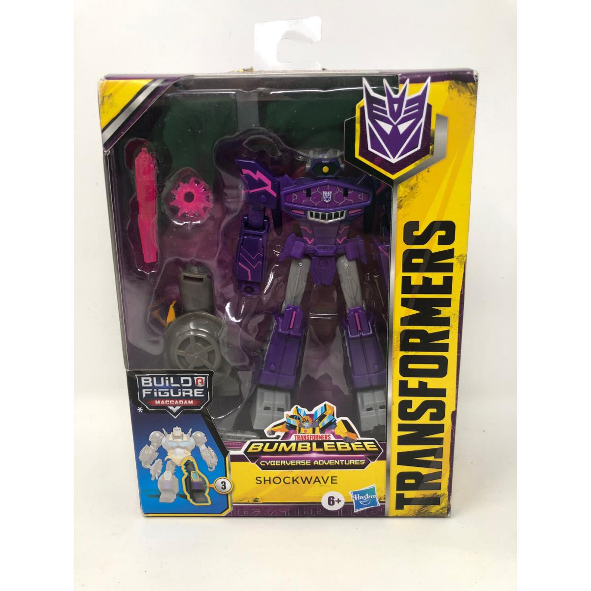 Transformers Toys Cyberverse Deluxe Class Shockwave Action Figure Shock Blast A