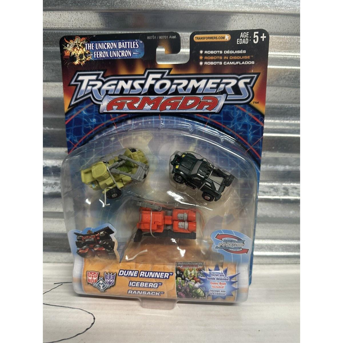 Transformers Armada Adventure Mini-con Team Card Hasbro 2002 Moc