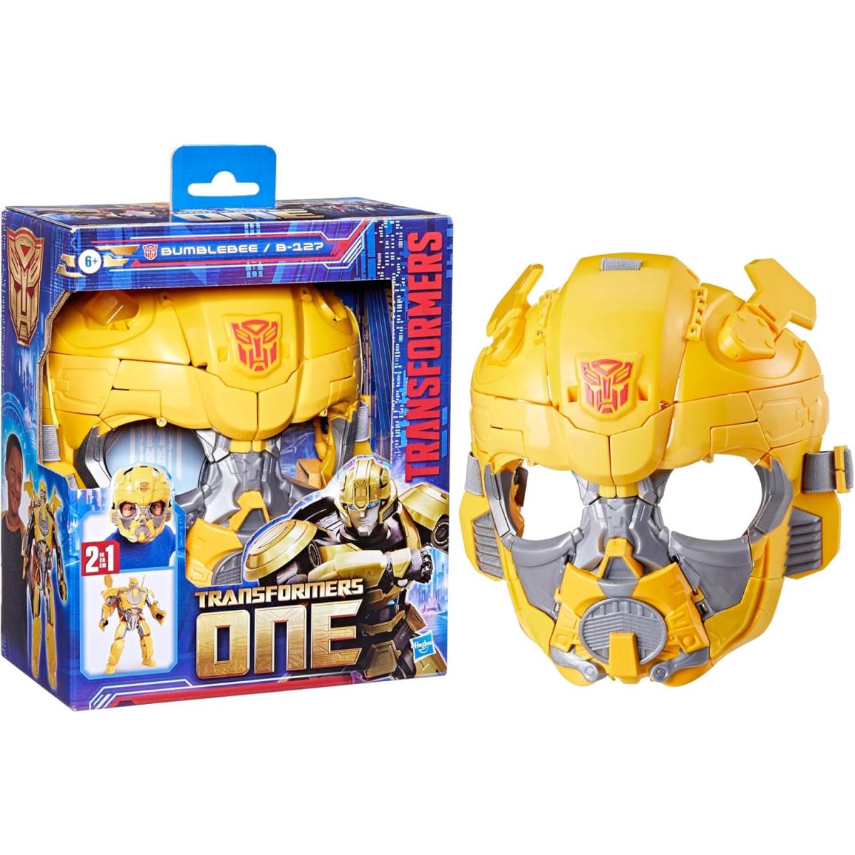 Transformers One 2-in-1 Bumblebee B-127 Action Figure Converts to Mask 9.8 Toy