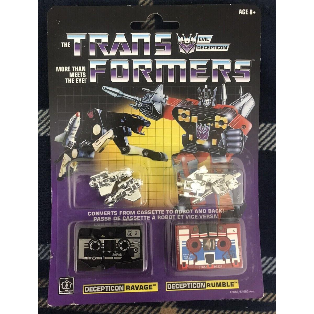 Transformers G1 Ravage Rumble Mosc Walmart Reissue