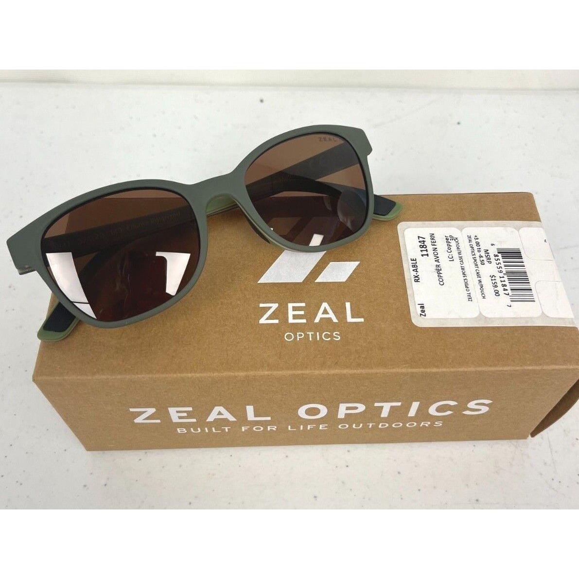 Zeal Optics Sunglasses One Size Adult Ellume Polarized Color Choice Copper Avon Fern - Lens: Copper