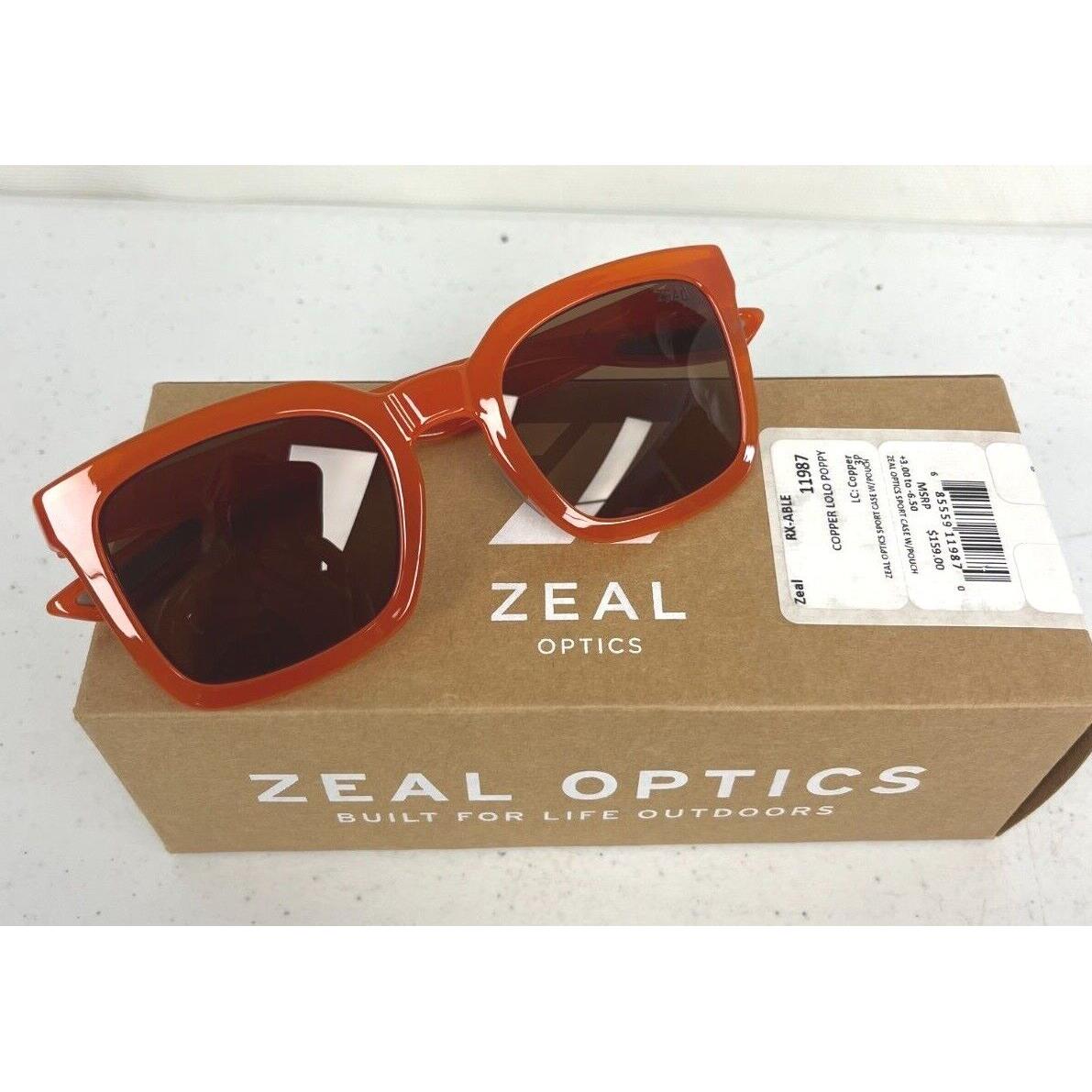 Zeal Optics Sunglasses One Size Adult Ellume Polarized Color Choice Copper Lolo Poppy - Lens: Copper