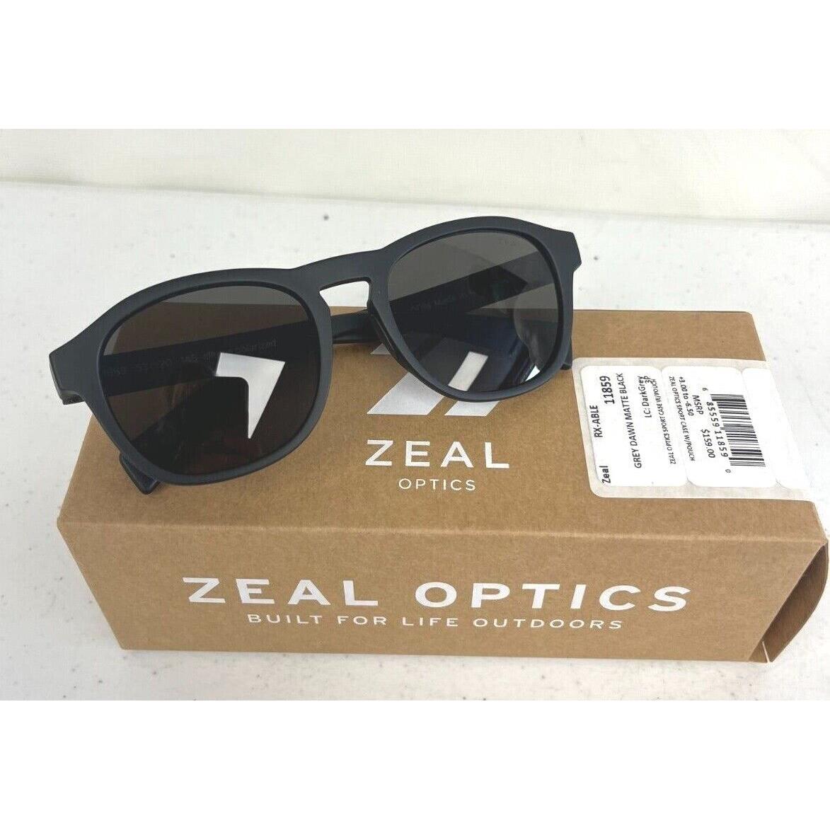 Zeal Optics Sunglasses One Size Adult Ellume Polarized Color Choice Grey Dawn Matte Black - Lens: Dark Grey