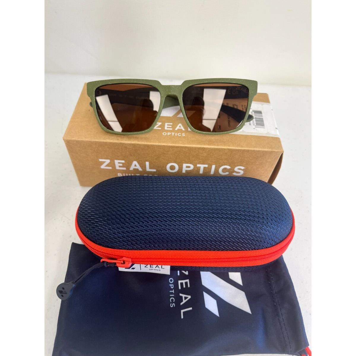 Zeal Optics Sunglasses Unisex Color Choice Polarized Moss #12029 - Copper Lens