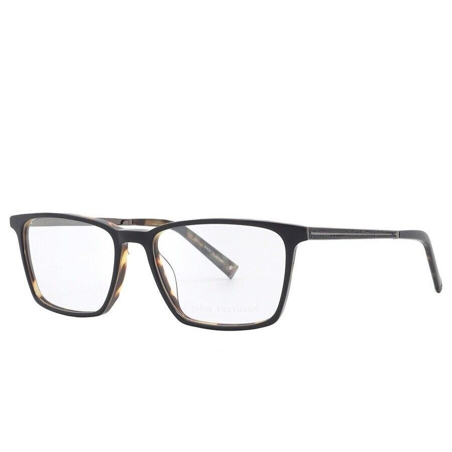 John Varvatos Eyeglasses V402 55mm Black Tortoise - Made in Japan