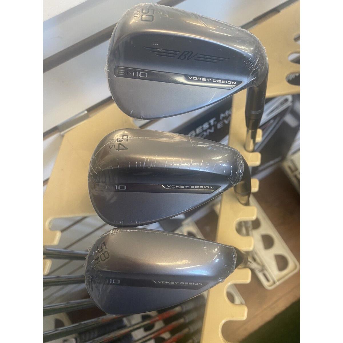 Titleist SM 10 50 54 58 Brushed Nickel Chrome Wedge Set