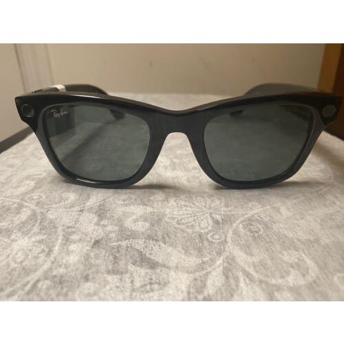 Rayban Wayfarer Sunglasses with Black/green Lenses 4006eo 601/71 50/22 - Black, Green