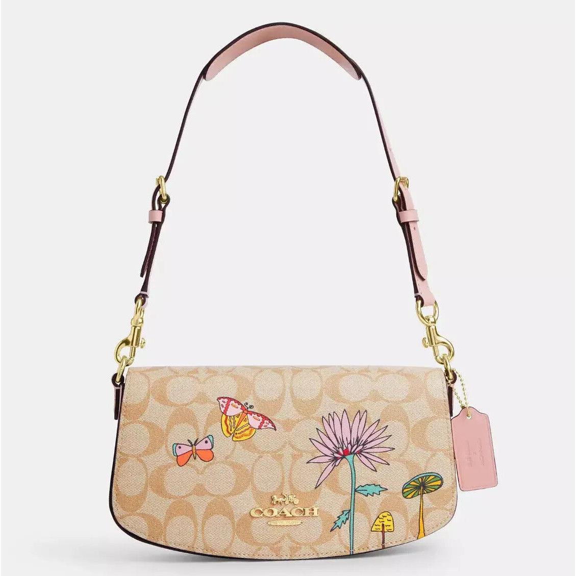 Coach X Observed By Us Andrea Shoulder Bag In Signature Canvas with Print Purse