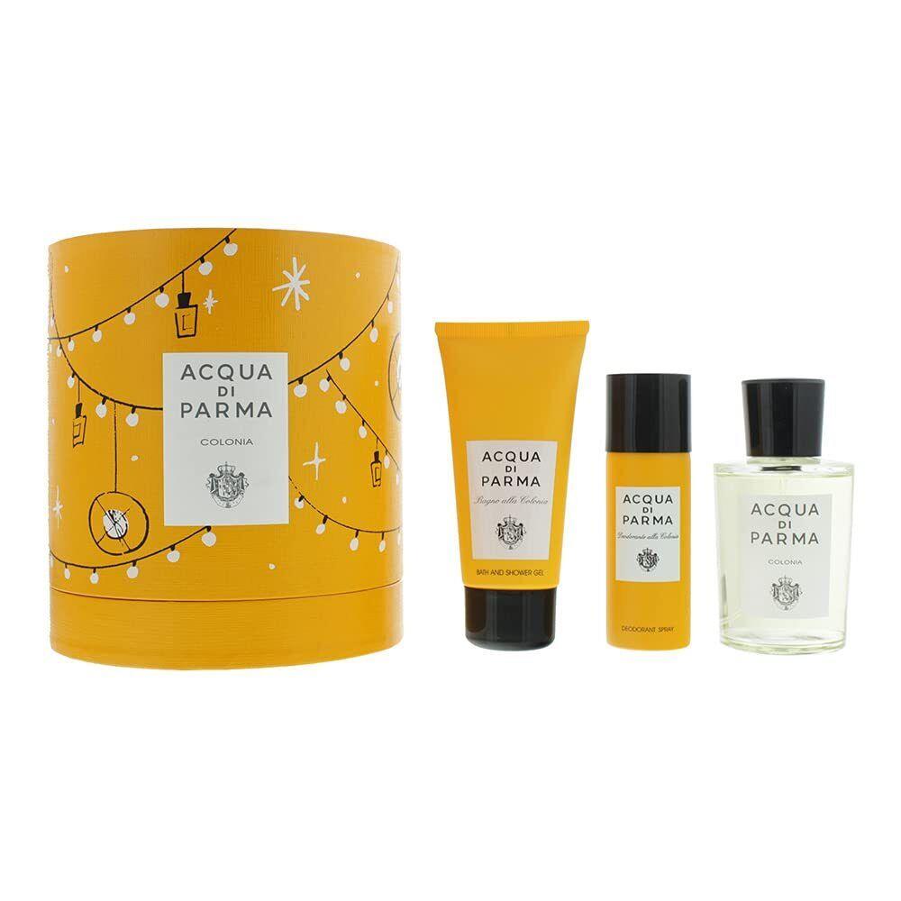 Acqua Di Parma Colonia Unisex 3-Piece Set 3.4 Oz Eau De Cologne + 2.5 Oz Hair a