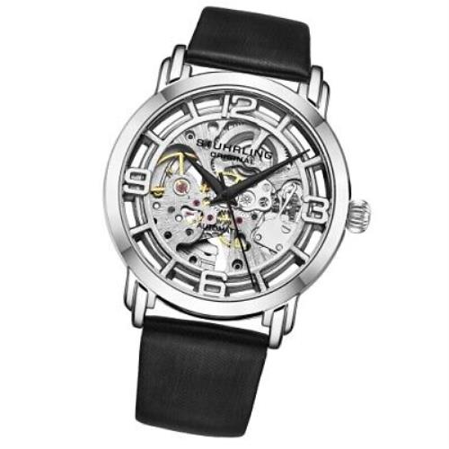 Stührling watch Winchester - Clear Dial, Black Band