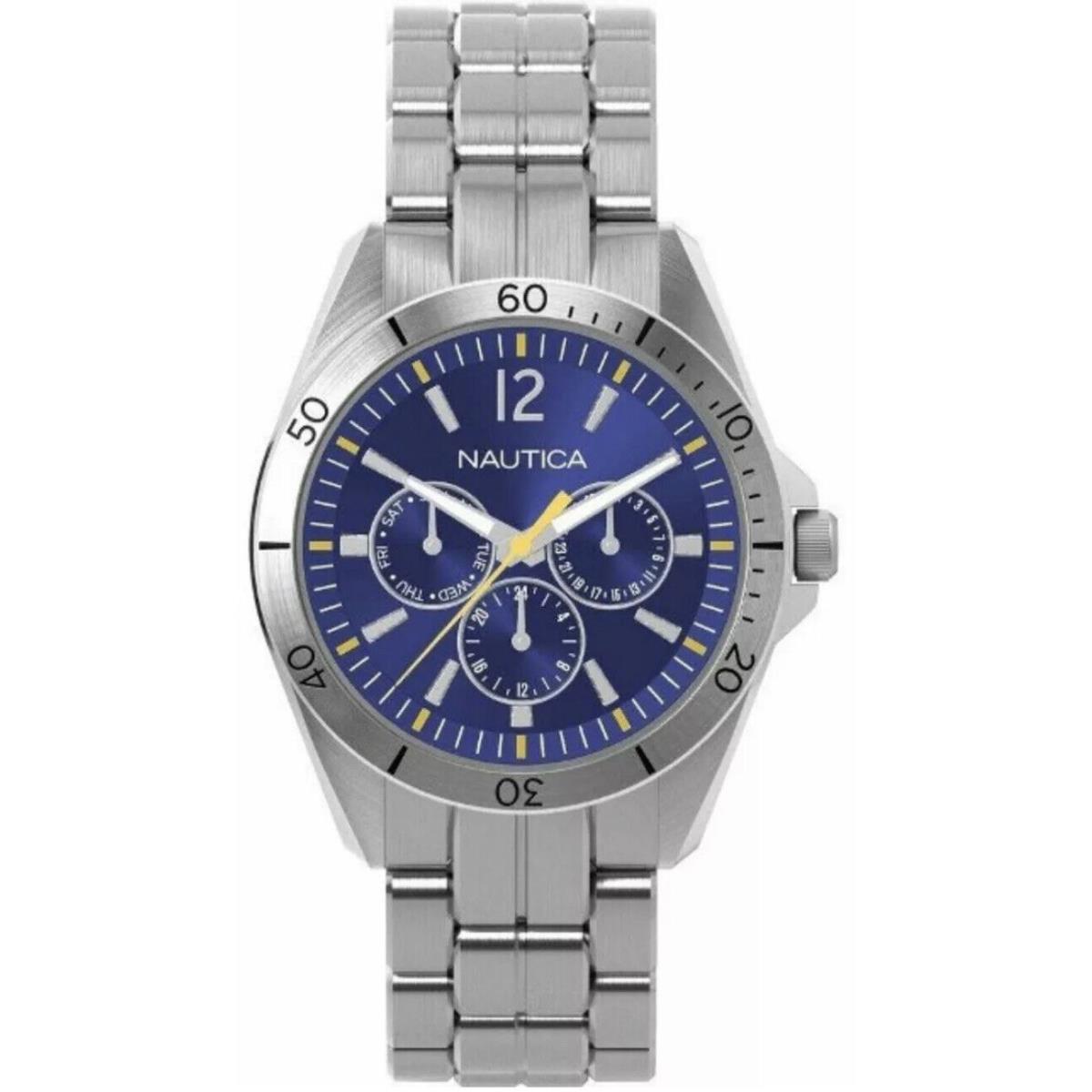 Nautica Nac 101 Classic Multifunction Blue Dial Men`s Watch N13631G