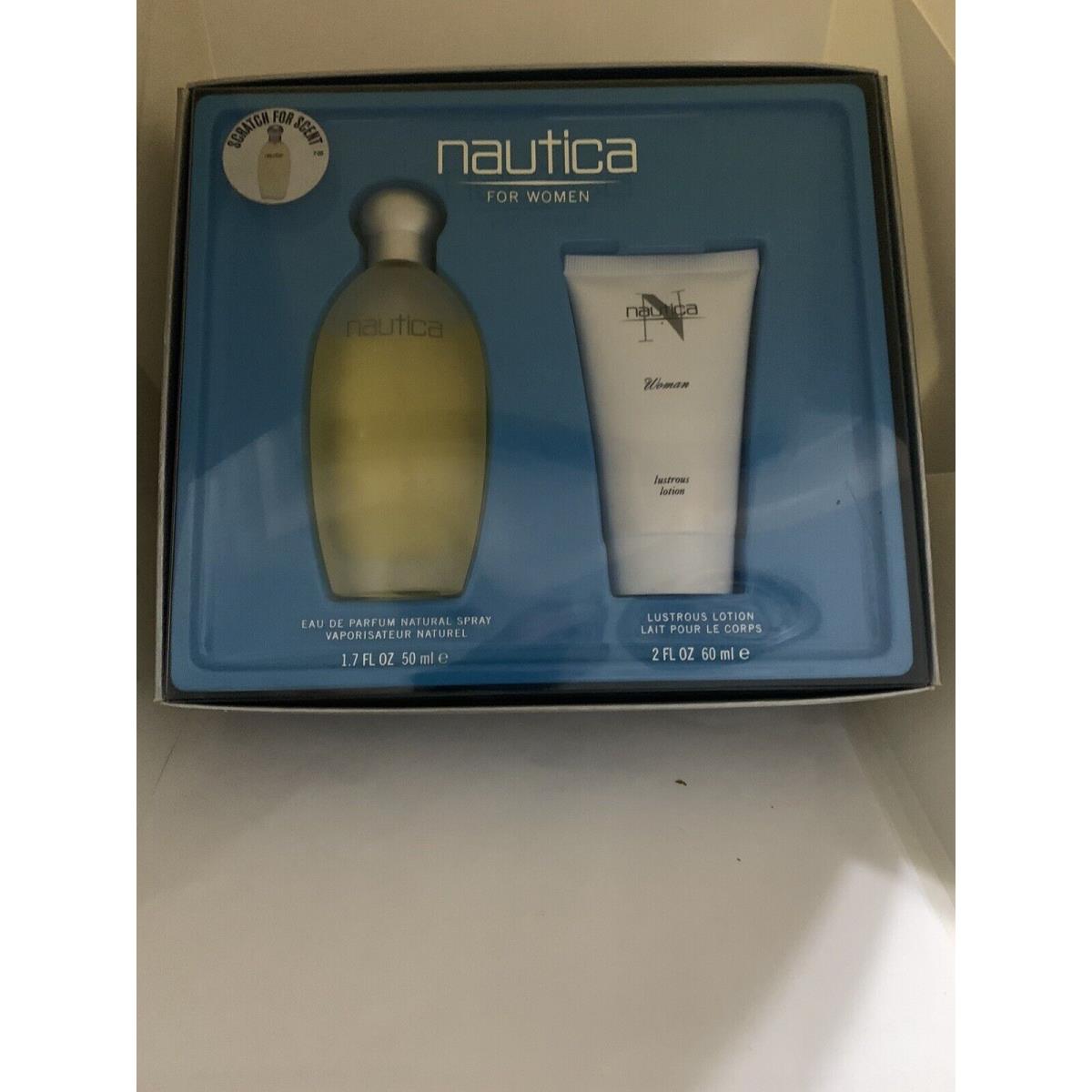 Nautica Set For Women Eau De Parfum 1.7 Oz Spray Lustrous Lotion 2 Oz