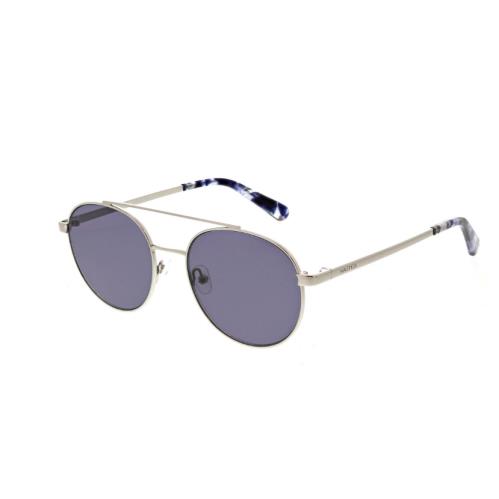 Nautica Women`s NLS6012 WM Rx`able Silver Round Aviator Sunglasses 53-18-140