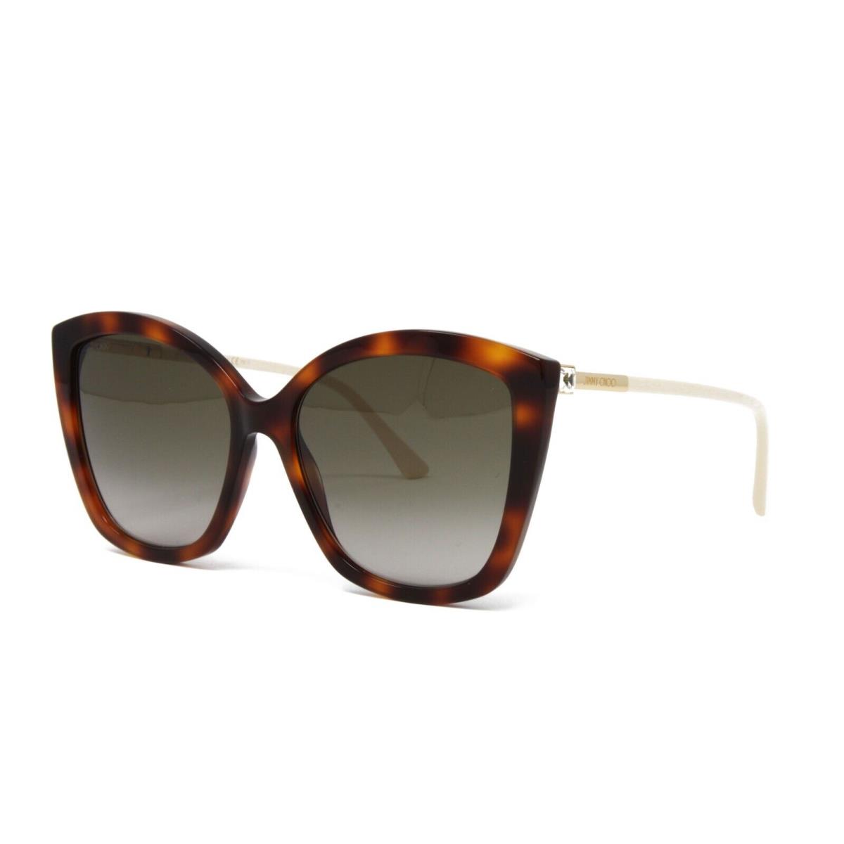 Jimmy Choo Sunglasses Women`s Butterfly Frame Nat/s 086 Havana 57mm