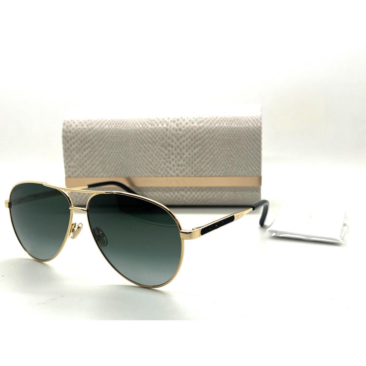 Jimmy Choo Jimena/s 2M29O Gold Pilot Sunglasses Frame 60-12-145MM Made IN Italy