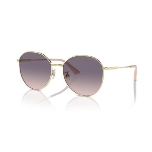 Jimmy Choo Round Sunglasses 4007BD 300636 Color Pale Gold Gradient Lens 58mm