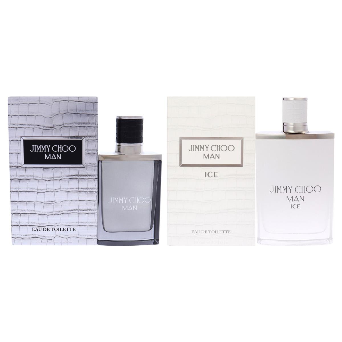 Jimmy Choo 2 Pc Kit - 1.7oz Edt Spray 3.3oz Jimmy Choo Man Ice Edt Spray