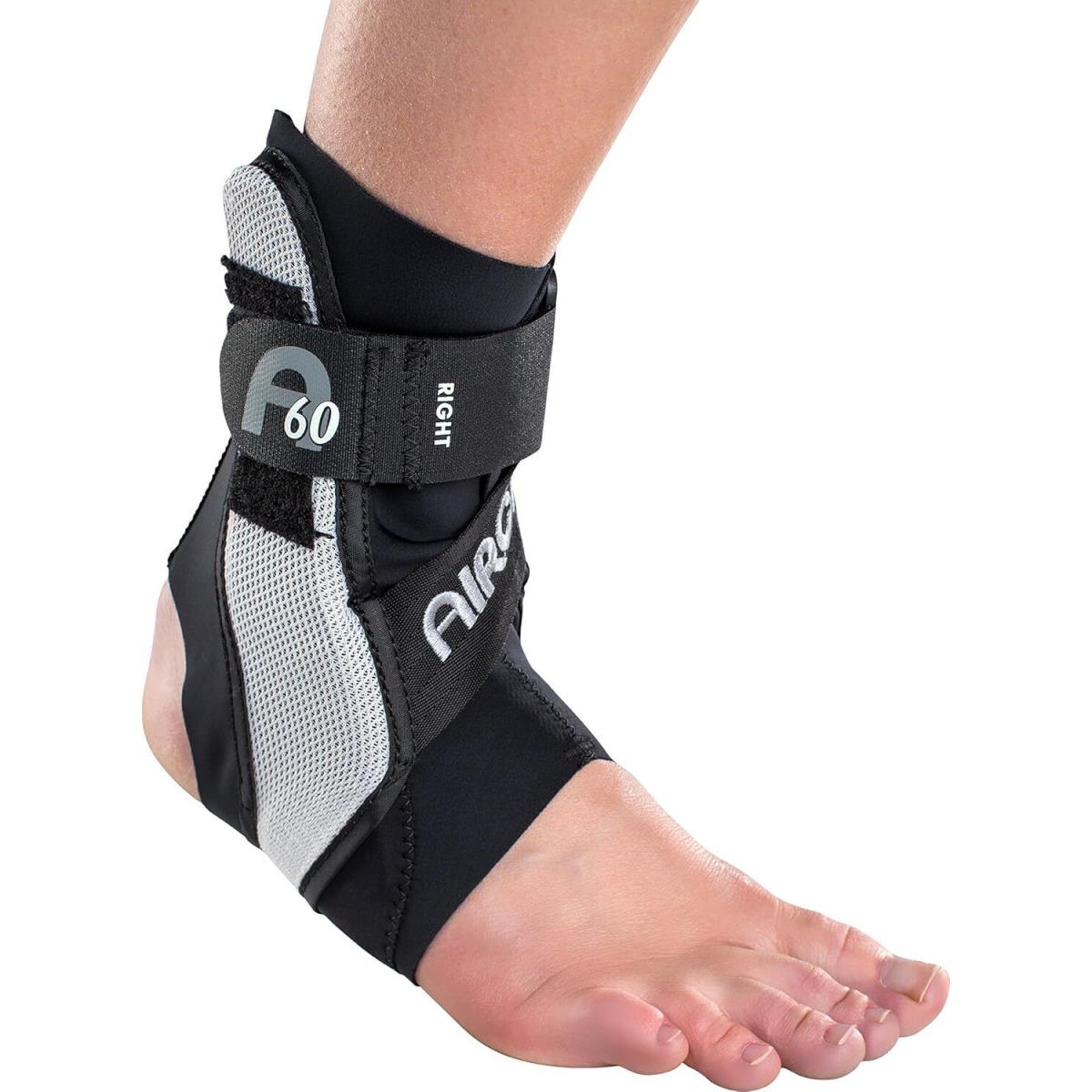 Aircast A60 Ankle Support Brace Right Medium Pack of 1 Black Right Foot