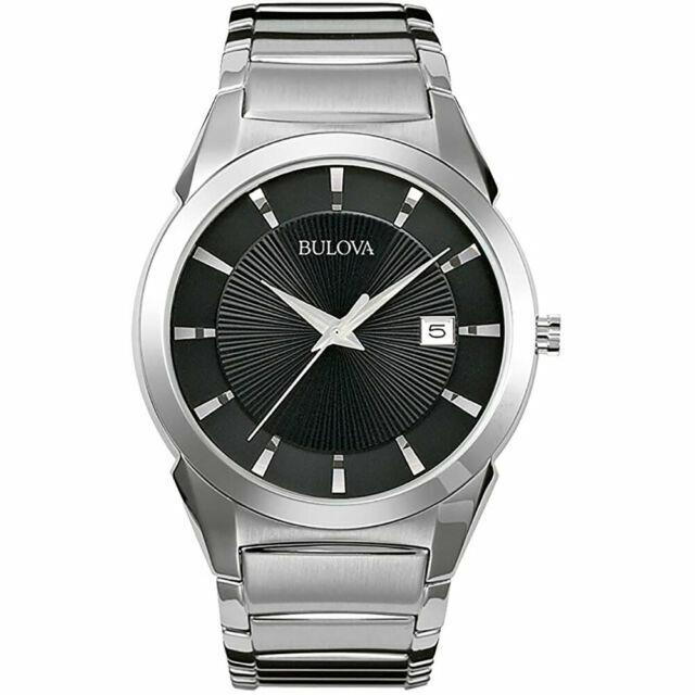 Bulova 96B149 Mens Dress Silver Steel Bracelet Watch