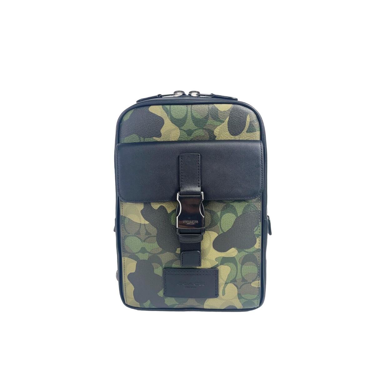 Coach CL944 Signature Camo Track Pack Shoulder Bag Backpack