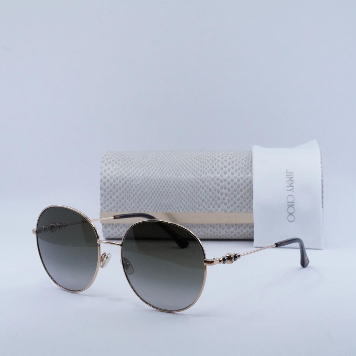 Jimmy Choo Birdie/s 006J Gold/havana/brown Gradient 60-18-145 Sunglasses