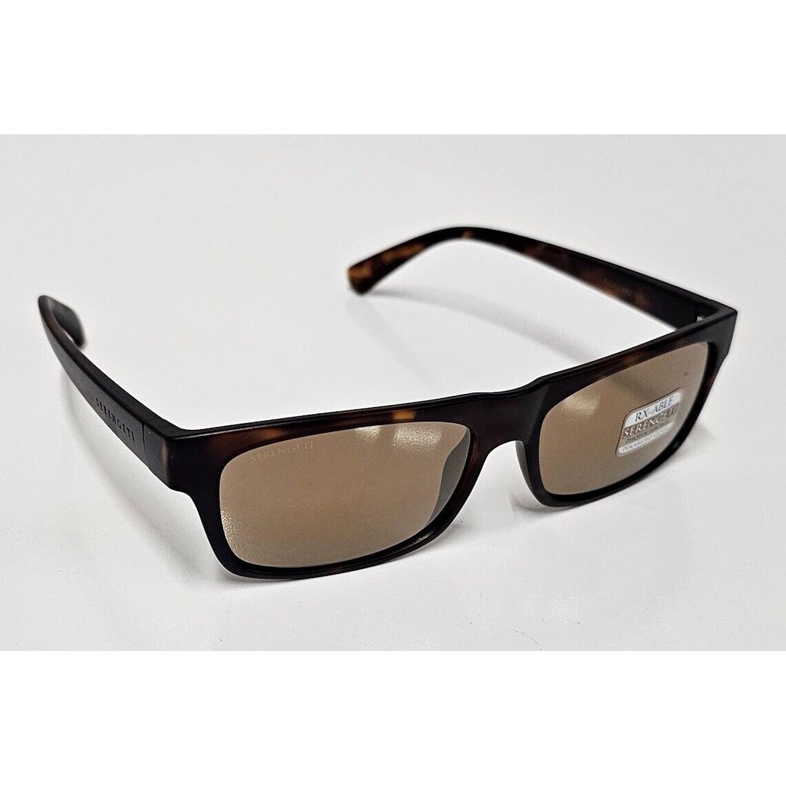 Serengeti 8367 Rapallo Sanded Tortoise Polarized Driver Lens Sunglasses