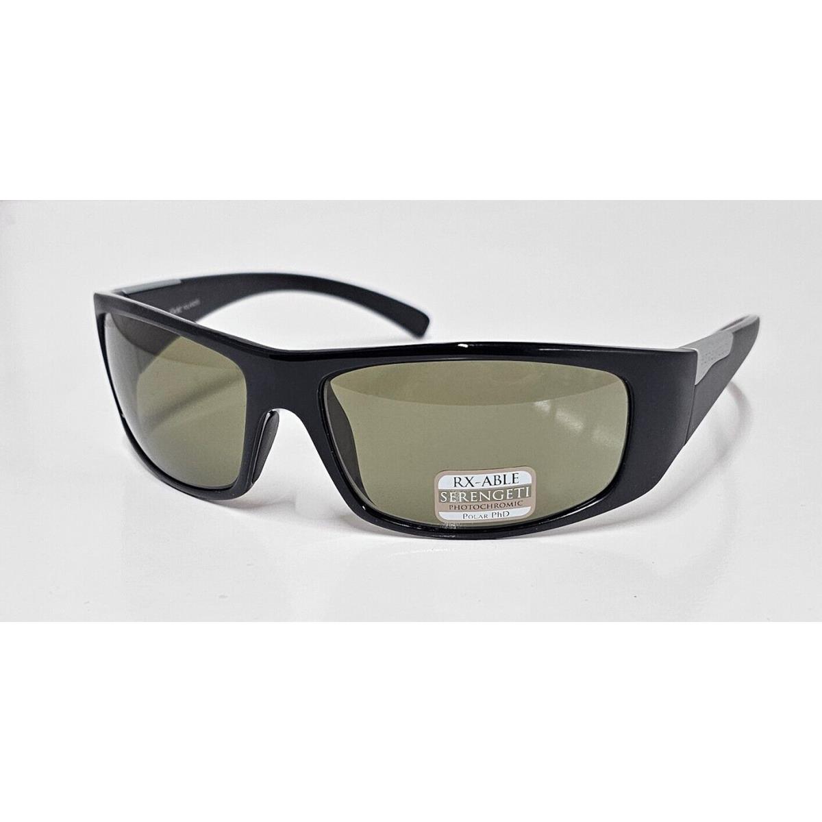 Serengeti Fasano 7704 Polarized Photochromic 555 nm Sunglasses Shiny Black