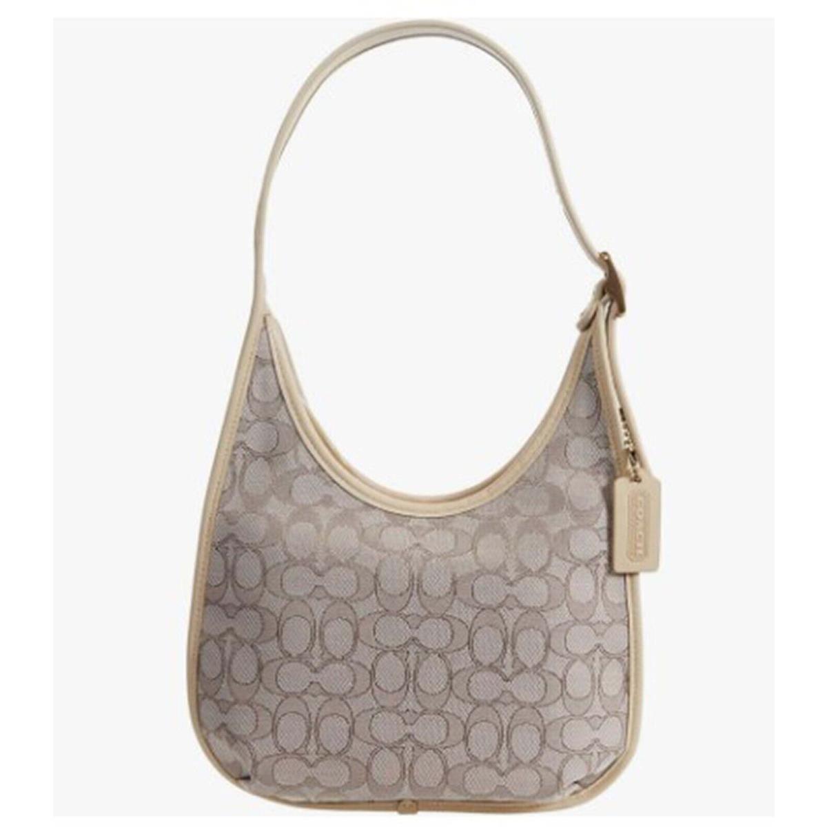 Coach The Originals Signature Jacquard Ergo Shoulder Bag Stone Ivory One Size