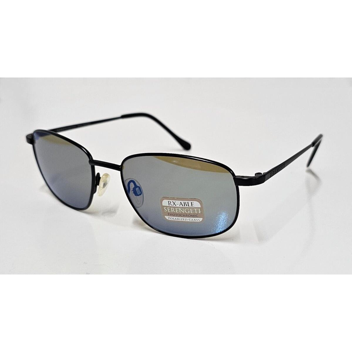 Serengeti 8399 Monreale Sunglasses 555nm Blue Mirror Polarized Satin Black