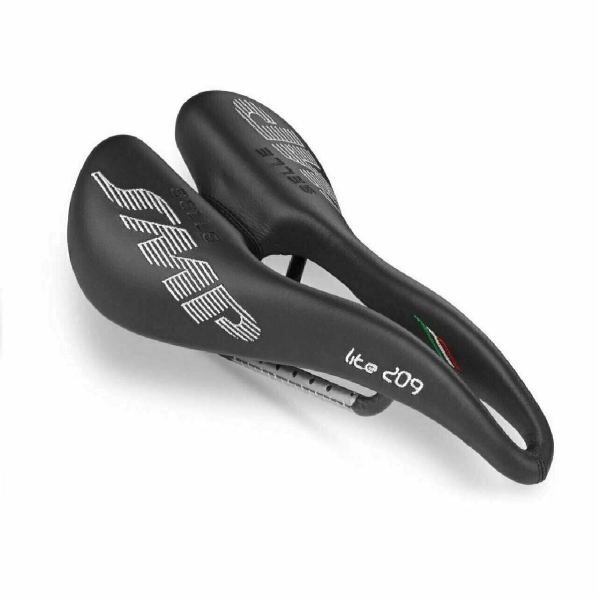 Selle Smp Lite 209 Pro Bike Saddle w/ Carbon Rails Bike Seat Black