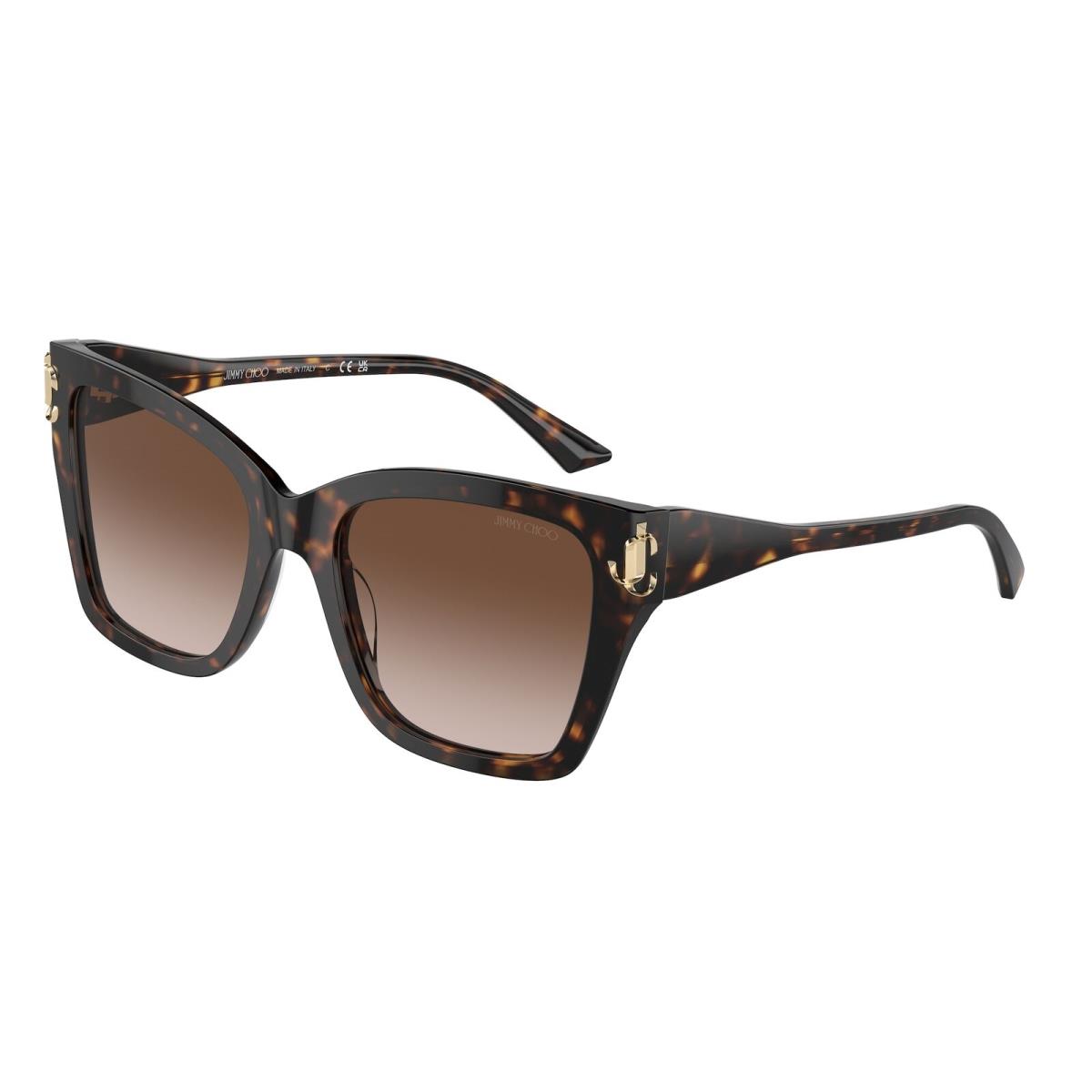 Jimmy Choo JC5012 500213 Havana Gradient Brown 54 mm Women`s Sunglasses