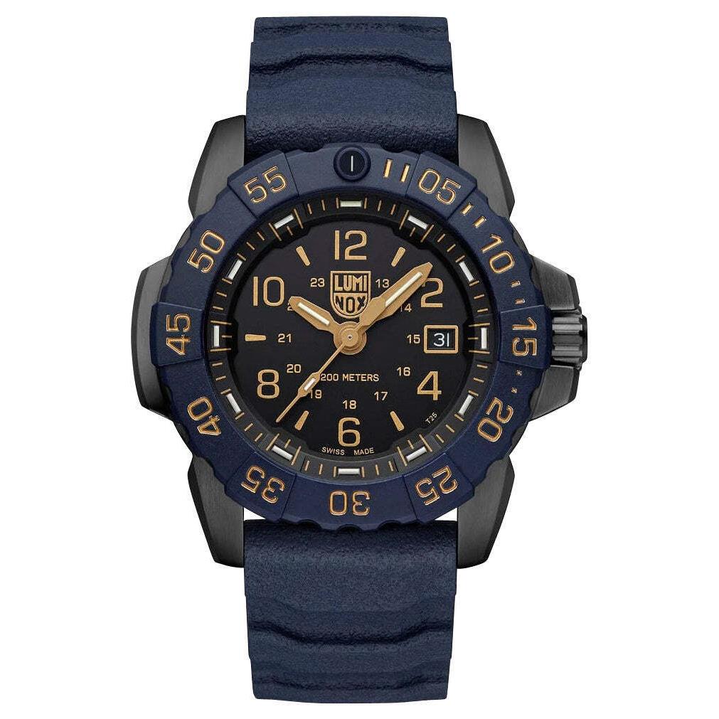 Luminox Navy Seal Foundation Black Steel Rubber Divers Mens Watch XS.3255.CB.NSF