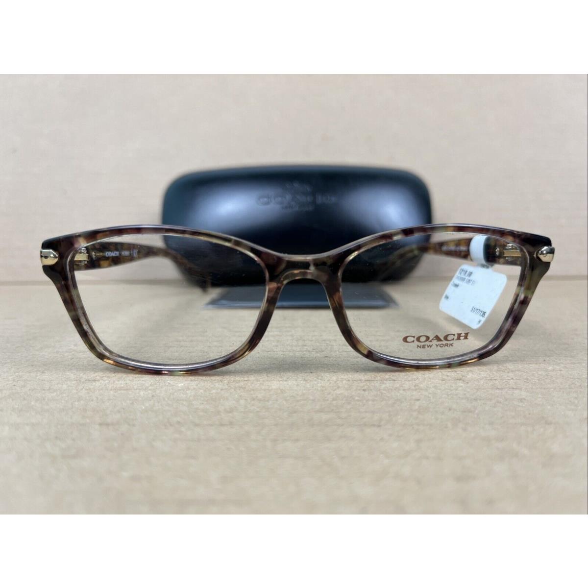 Coach HC 6065 5287 Confetti Light Brown Eyeglasses 51-17-135 Frames