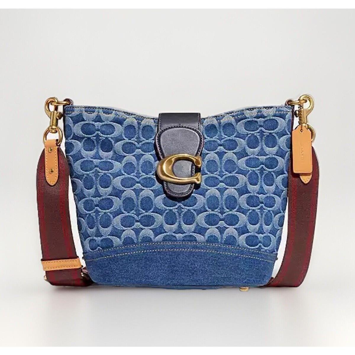 Sold-out Coach Tali Bucket Bag In Signature Denim Ret