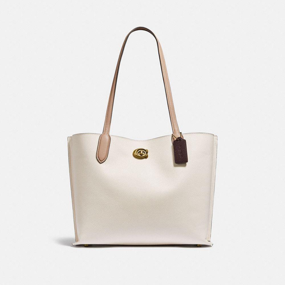 Coach Women`s Colorblock Leather Willow Tote